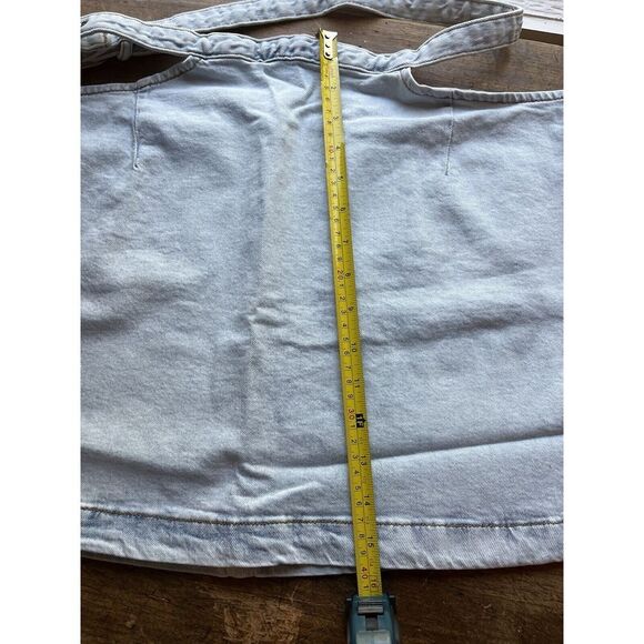 We Wore What Skirt Size Large Womens Light Blue Cut Out Denim Mini NWT - Picture 7 of 10
